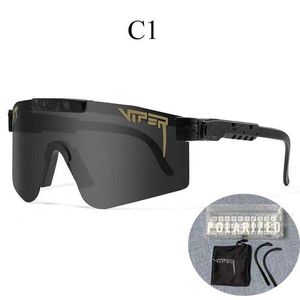 2023 Nouveaux Pits Vipers Lunettes de soleil Hommes Femmes Marque Design Lunettes de soleil polarisées pour homme Uv400 Shades Goggle Giftes Boîte gratuite Pv01 TNPG1