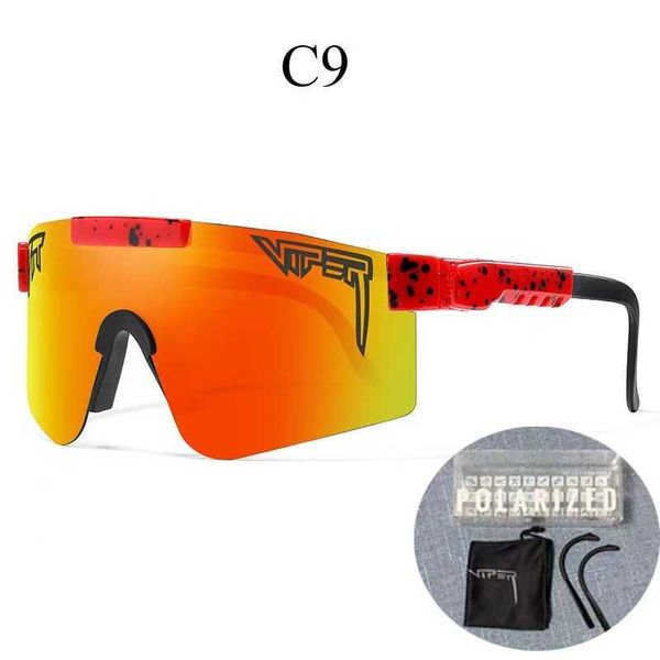 2023 Nouveaux Pits Vipers Lunettes de soleil Hommes Femmes Marque Design Lunettes de soleil polarisées pour homme Uv400 Shades Goggle Giftes Boîte gratuite Pv01 TNPG2