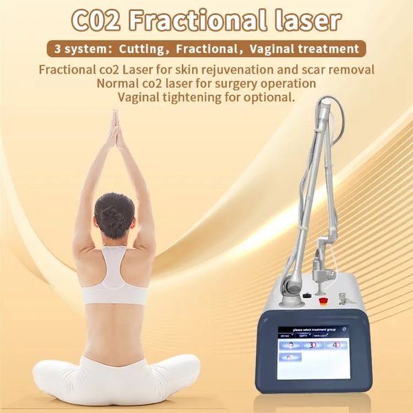 2023 Le plus récent rajeunissement de la peau coupant le laser CO2 Fractional Machine Spot Area Multiple Shape Renewing Rides Scar Removal Acne Teatment Device