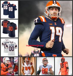 2023 Nouveau style Illinois Fighting Illini Football Jersey Jartavius Martin 30 Sydney Brown 31 Devon Witherspoon Illinois Maillots cousus sur mesure pour hommes jeunes 2024