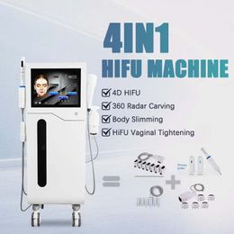 2023 Nouvelle technologie 4IN1 4D hifu resserrement vaginal vmax hifu liposonix machine amincissante 12 lignes 20000 coups 4d hifu machine anti-âge lifting