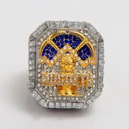 Bague de championnat des Champions de l'équipe JOKIC de basket-ball Nuggets, avec boîte d'exposition en bois, Souvenir, cadeau pour hommes, livraison directe, 2023