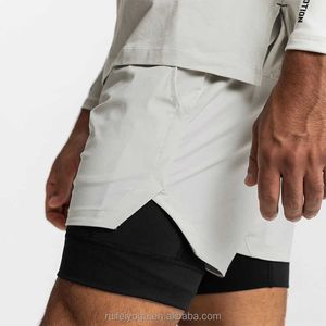 2023 Offdesigner Heren Shorts Zomer Mode Strandbroek Hoge kwaliteit Nieuw Op maat Sneldrogend 2 in 1 5 inch voering Mesh Gym atletisch Nylon Polyester Hardlopen Workout Biker Bas