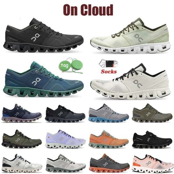 2023 OG On Cloud Zapatos deportivos al aire libre Moda para hombre Triple Negro Blanco Cloudnova Form Eclipse Rose Turmeric Frost Vista Entrenadores