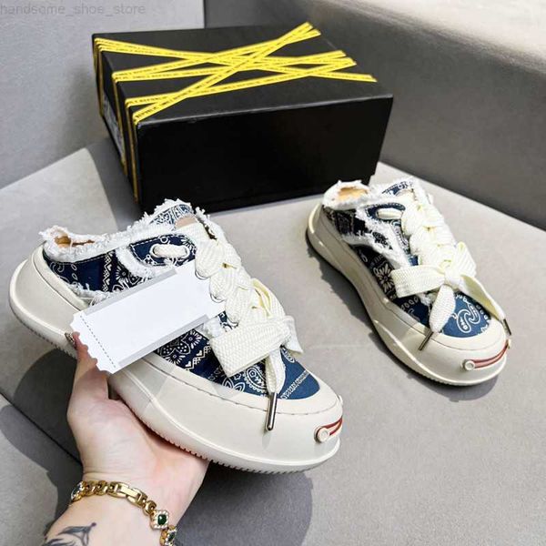 2023 OGSMILEREPUBLIC 2022 Designer Casual Shoes Smile Republic Chunk Canvas Sneakers Mujer Hombre Borlas Entrenador STARS LOVES Grueso Rubber Bottom Slip OETG