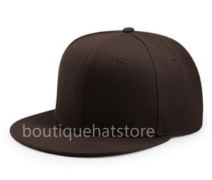 2023 One Piece Custom Blank Full Brown Color Sport Fitted Cap Men's Women'Full Closed Caps Casual Leisure Solid Color Fashion Taille 6 7/8 chapeaux NO Brand no any letter