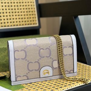 2023 Ophidia Femmes Long portefeuilles Luxurys Designers Handbag Chain Gold Dodices Dames Double Travel Wallet Coin Zippy Purse avec Boîte verte 19.5 cm