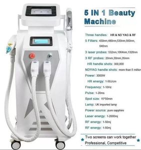 2023 OPT IPL Nd-YAG épilation Laser E-Light pigment vasculaire traitement de l'acné laser 5 filtres tatouage/acné/pigment/rides/poils vasculaires enlever la machine de beauté