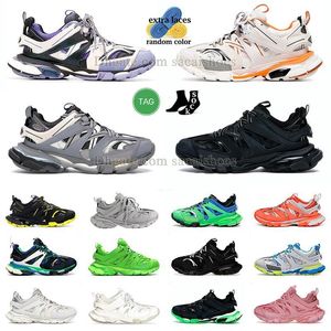 piste pas cher 3 3.0 chaussures de sport Hommes Femmes Plate-Forme Pistes 3.0 Triple Blanc Noir Cuir Gris Nylon Imprimé Rose Orange Baskets De Marque Célèbre Coureurs 7.0 Mocassins Tennis