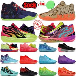 2023 Bola original MB.02 1 Cámara digital Baloncesto zapatillas Hombres Puentes bajos Entrenadores externos Rick y Morty Be You Galaxy I Supernova Sports Size 46