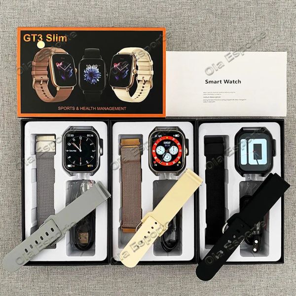 Montre connectée GT3 Slim, 2023 pouces, écran HD, appels Bluetooth, Sport, étanche, Ultra série 8, Bracelet de Fitness, Original, 2.01