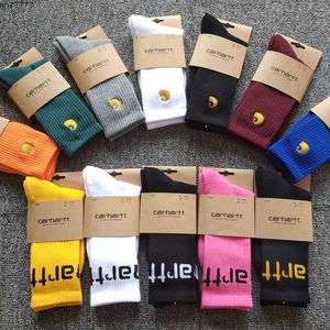 2023 Others Apparel Kahart Carhart Socks Men's and Women's Mid Length Gold Label Embroidered Towel Bottom Sports Trendy Socks Eqnm