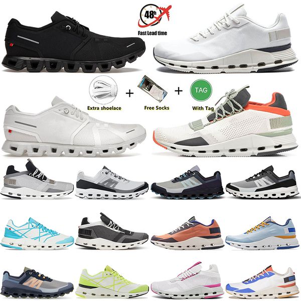 2023 atlético al aire libre en la nube Cloudnova zapatos para correr diseñador para hombres para mujer Cloud 5 Cloudmonster gradiente azul negro Reseda zapatillas de deporte blancas jogging tamaño 36-45