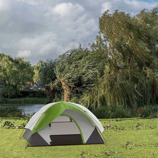 2023 extérieur nouveau 2-3 personnes Double Decker Camping grand jardin abri soleil tente plage bivouac tentes