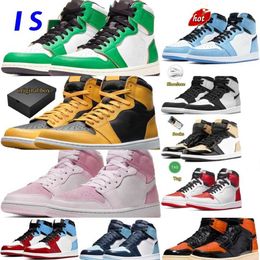 2023 Outdoor OG Jumpman 1 Basketbalschoenen 1s Top Obsidian UNC Fearless Flight University Blue Red Backboard Sport Sneaker Trainer Men Women EUR 36-47 met