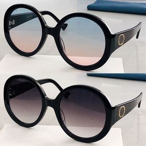 2023 gafas de sol de gran tamaño para mujeres Diseñador de marca de lujo Gafas redondas grandes Vintage Negro Nueva moda Gafas de sol de viaje hombres acatate sexy Ojos grandes gafas de sol 1256