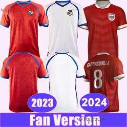 2023 Jerseys de football de l'équipe nationale du Panama Mentes COX TANNER 2024 Carrasquilla Godoy Home Red Away White Football Shirts Courts courtes