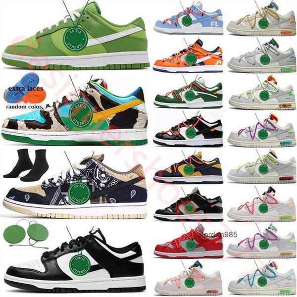 2023 panda Triple Rose Hommes Femmes chaussures Blanc Neutre Gris Pin Vert baskets Argon Noir Safari Mix Université Rouge Pack Lot 02 6 49 50 Sur 50