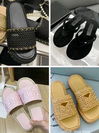 Paris Luxury Designer Slippers Brand Women's Brand Sandals 2c Chaussures Chaussures Chaussures plates Mule Mule Casual