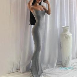 2023-party jurken mode Backless avond maxi jurk vrouwen sexy club dames perzik hip elegant lang voor vrouw
