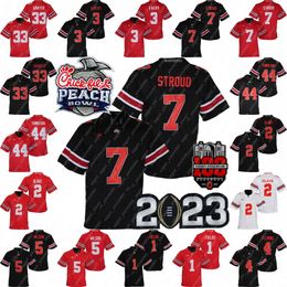 2023 Peach Bowl Ohio State Buckeyes Jersey CJ Stroud Jaxon Smith-Njigba Miyan Williams JT Tuimoloau TreVeyon Henderson Emeka Egbuka Marvin Harrison Jr. Cade Stover