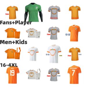 2024 2025 Ivoorkust Voetbalshirts nationaal voetbalteam KESSIE ZAHA Uniformen 24 25 Cote d Ivoire Voetbalshirt CORNET spelersversie Heren Kinderen Kits Sokken Volledige sets