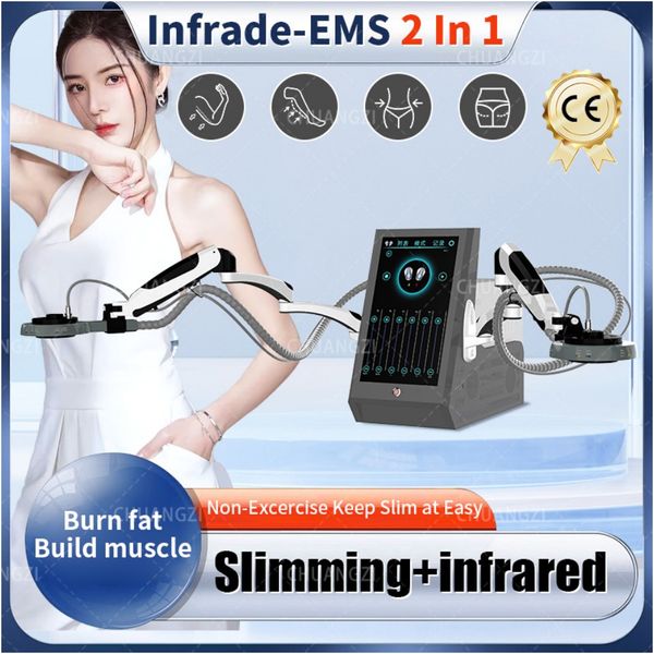 2023 Máquina de fototerapia Moldeadora de cuerpo Electromagnética EMS Slim 2 manijas RF Cuerpo adelgazante 14 Tesla Sculpt Device