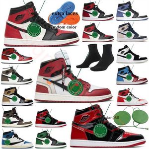 2023 Pine Green OG GS 1S Chaussures de basket-ball Hommes Chicago Lost Found Hommage Jumpman High University Bleu Noir Blanc Brevet Brevet Heritage Designer