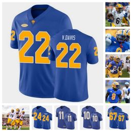 2023 Pittsburgh Panthers camiseta de fútbol 90 Deandre Jules 38 Kyle Louis 27 Israel Polk 24 Tamarion Crumpley 40 Copeland III 55 BJ Williams 28 Biglow 57 Bam Brima