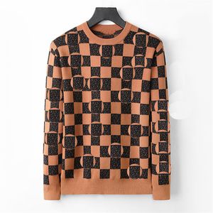 2023 Plush American Style Men's Sweater voor herfst en winter Nieuwe Designer Sweatshirt Dikke warm bodem shirt trendy fleece ronde nek pullovers