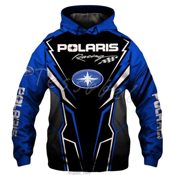 2023 Polaris Racing Rzr motoneige mode décontracté sweat à capuche avec fermeture éclair haut offre spéciale hommes et femmes printemps et automne veste à capuche