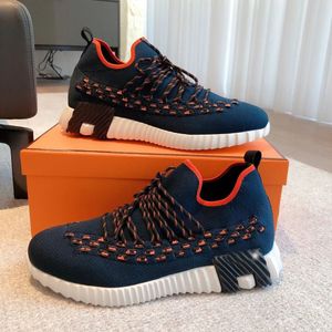 2023 populaire 23s/s mannen Flex Sneakers schoenen Gebreide leer gevlochten technisch canvas veter sport adem rubber zool buiten trainers EU38-46