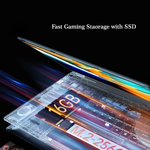 2023 Portable Metal Gaming ordinateurs portables Netbooks Netbook Windows 11 Pro 15.6 