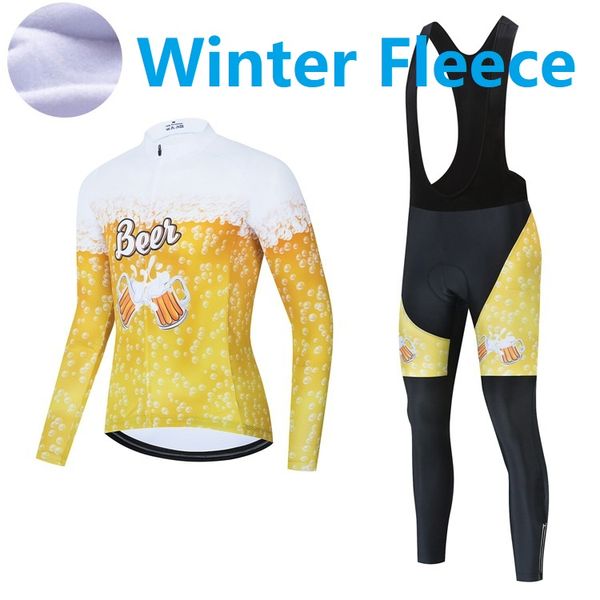 2023 Pro Beer Bein Cycling Jersey Juego de jersey de manga larga Ciclismo de bicicleta de montaña