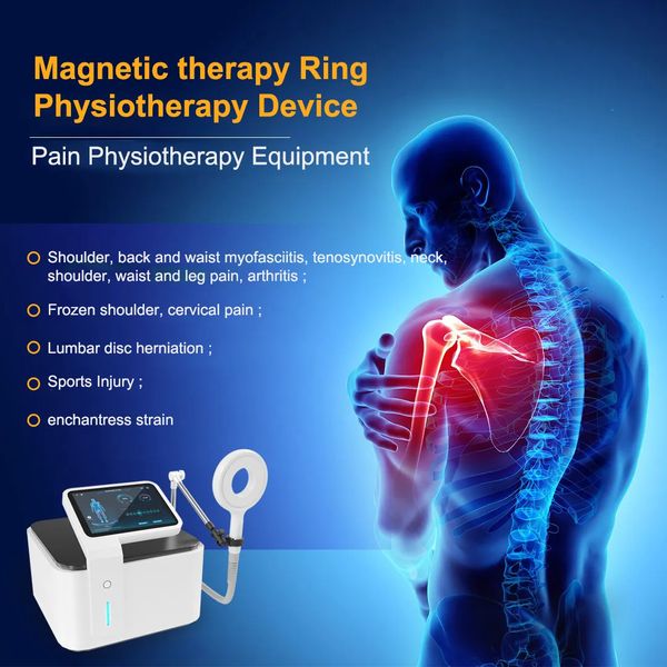 2023 Machine professionnelle de soulagement de la douleur Thérapie magnétique Protable EMS sculpture Ring Device physio magnéto Electromagnetic Pulse EMTT Magnetolith Physiotherapy