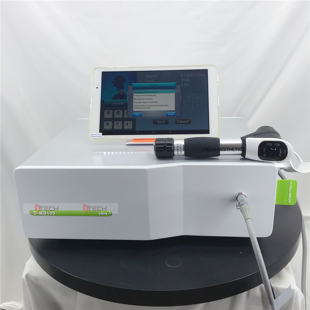 2023 Professionele pneumatische schokgolftherapiemachine Extracorporale schokgolftherapieapparatuur voor ED-pijnverlichting