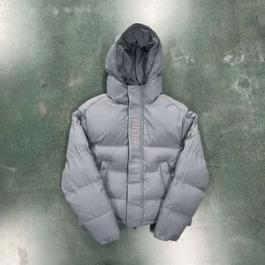 Veste à capuche avec lettres brodées Trapstar, gris bouffant, avec fermeture éclair, à la mode, taille ue XS XL ess, 2023