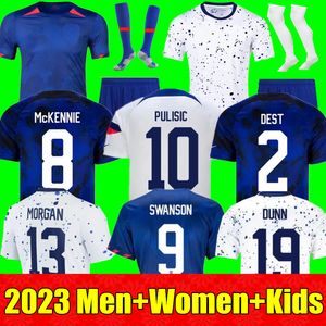 2023 PULISIC MCKENNIE Soccer Jersey ERTZ ALTIDORE PRESS WOOD MORGAN LLOYD 23 24 America Football Shirt États-Unis Camisetas USA USMNT