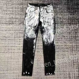 2023 Purple-bran * Hommes Designer Antiaging Slim Fit Casual Jeans New Ksubi Fashion Streetwear LZT1