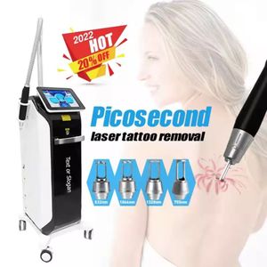 2023 Q Switched Laser Picosecond Tattoo Removal Machine 755nm 1064nm 532nm 1320nm Salon de soins de la peau Utilisation Pico Second Equipment