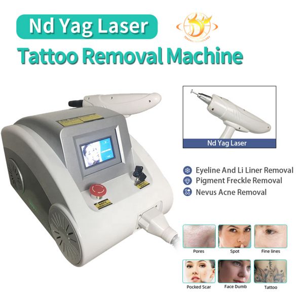 2023 Máquina IPL Q Switched Nd Yag Laser 532 1064 1320Nm Precio de eliminación de tatuajes / Máquina de cáscara de carbono