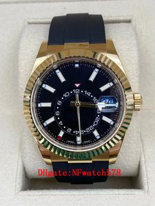 2023 QC Check Luxe Horloge 42MM Index Wijzerplaat Jubilee Armband Automatische Mechanische Rubber Armband Heren Horloges Waterdichte Horloges