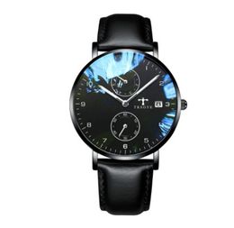 2023 QC Vérifier la montre-bracelet de luxe Platinum Mint Green Watch Men Automatic Watch Automatic Mechanical Bracelet Mentes pour hommes Affiche
