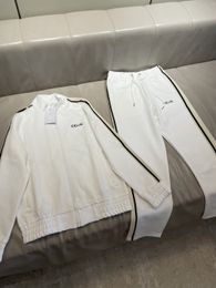 2023 qualité hommes coton créateur de mode survêtement à manches longues décontracté sport taille asiatique m-3xl couleur blanche