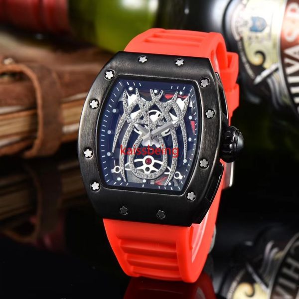 2023 montre à Quartz hommes affaires mode araignée style montre décontractée R hommes diamant découpe trois aiguilles chronographe montre ms18