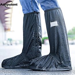 2023 zapatos de lluvia al aire libre transparentes impermeables botas para días lluviosos cubiertas antideslizantes chanclos de ciclismo 240102