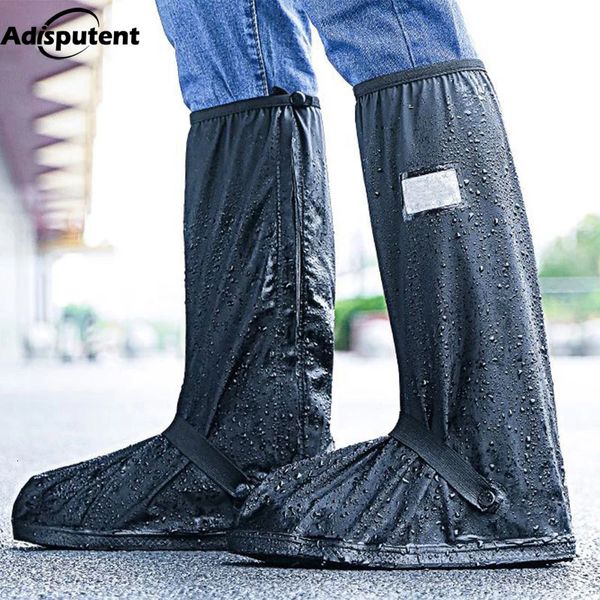 2023 zapatos de lluvia al aire libre transparentes impermeables botas para días lluviosos cubiertas antideslizantes chanclos de ciclismo 240125