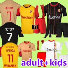 Maillot RC Lens 23 24 Soccer Jerseys Home Away Saint-Barbe Special Kakuta Openda Ganago Sotoca Fofana 2023 204 voetbal shirts volwassen kinderen kits Notre Sang Estor Fans