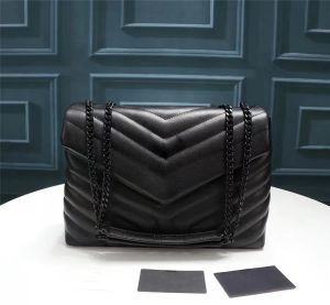 2023 Rea kwaliteit ontwerper LOULOU tas grote schouderkettingen crossbody clutch tassen portemonnees echt kalfsleer grosgrain voering bericht ha