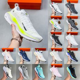 2023 ReactX Infinity Run 4 Chaussures Blanc Volt Blanc Noir Light Crimson Hommes Femmes Sports Baskets Basses 36-45